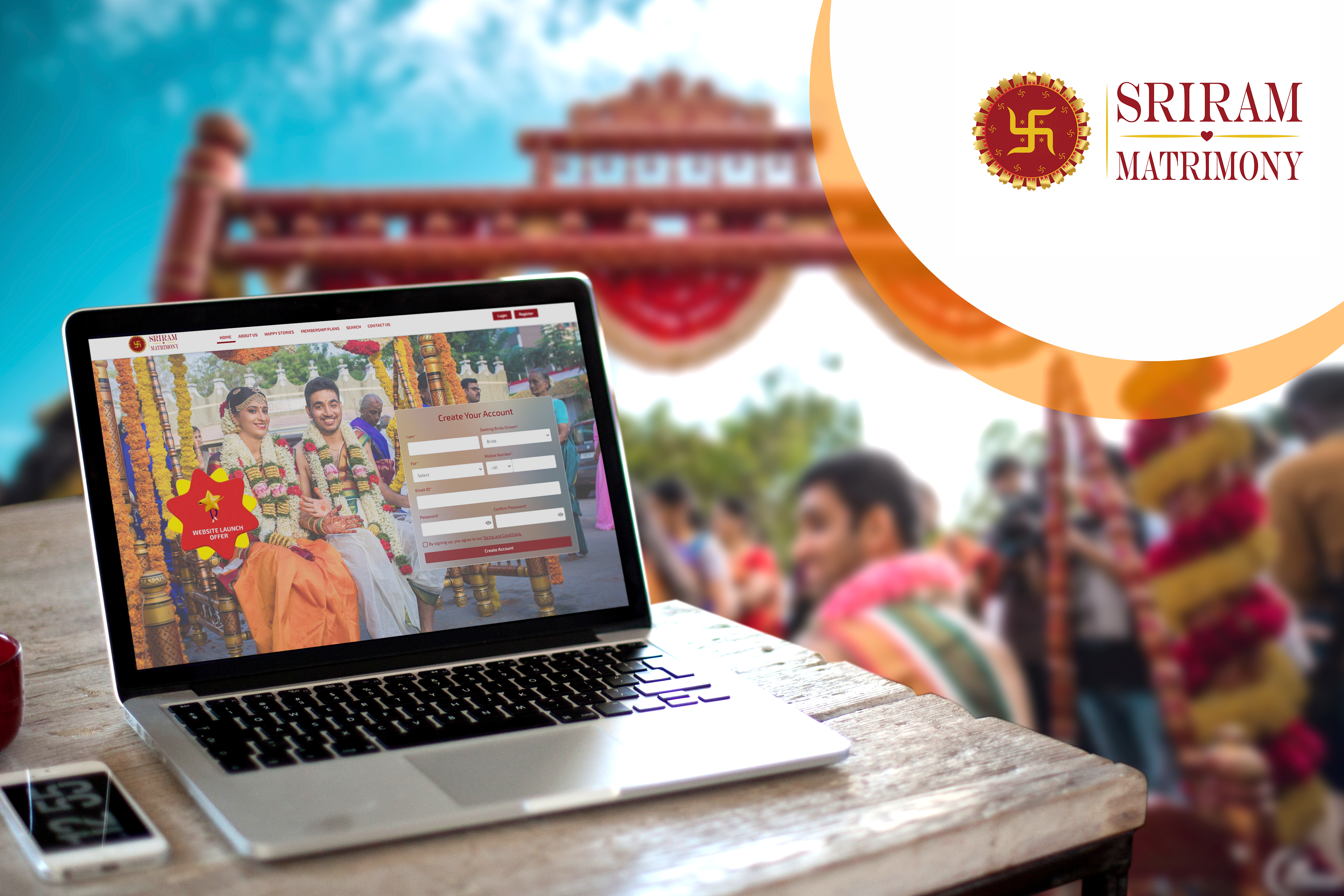 Sri Ram Matrimony Website is a Pioneer in Matrimony Services Success